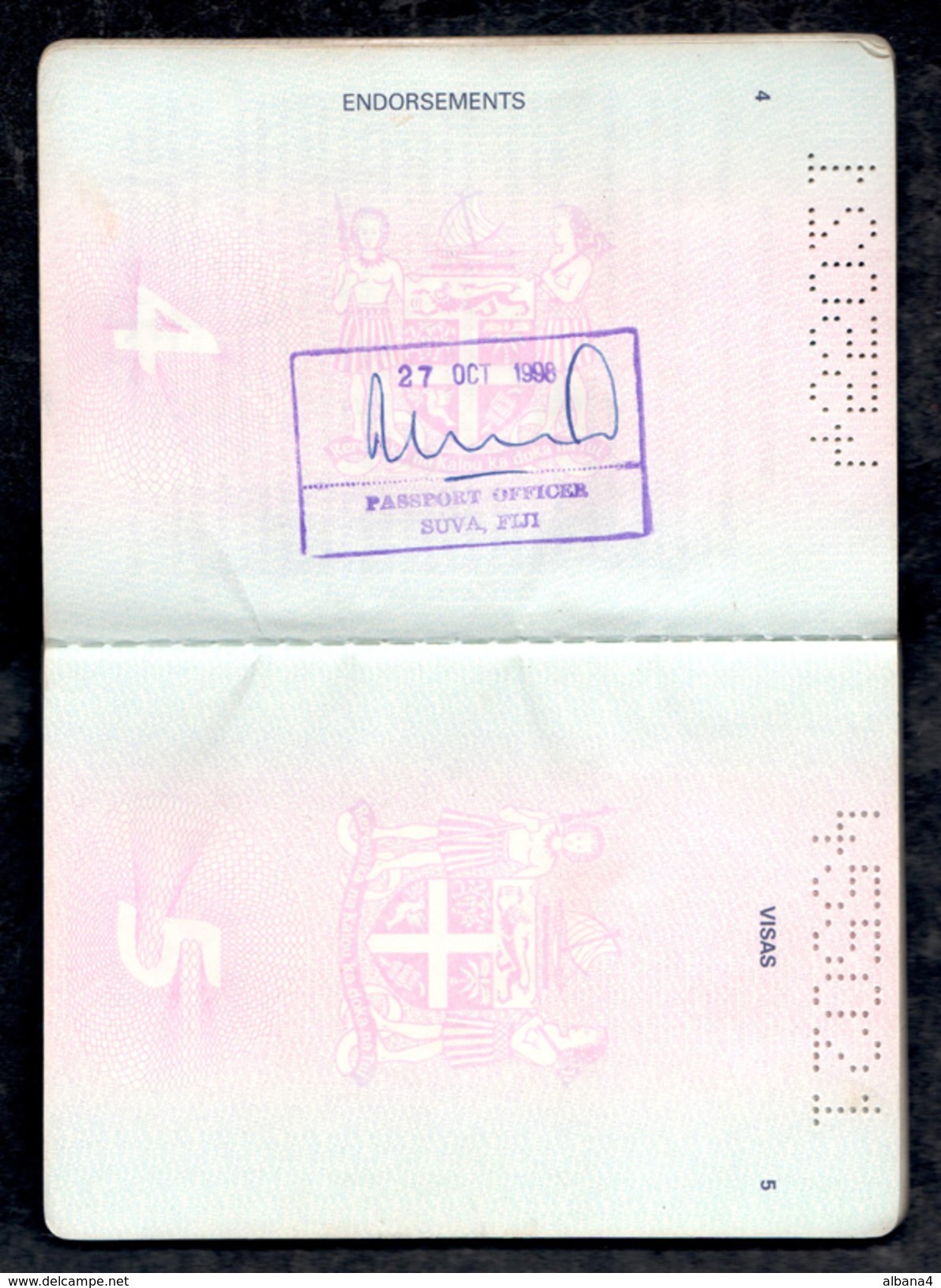 Fiji Fijian Passport Passeport Reisepass (EXPIRED) VERY RARE! - Non Classés