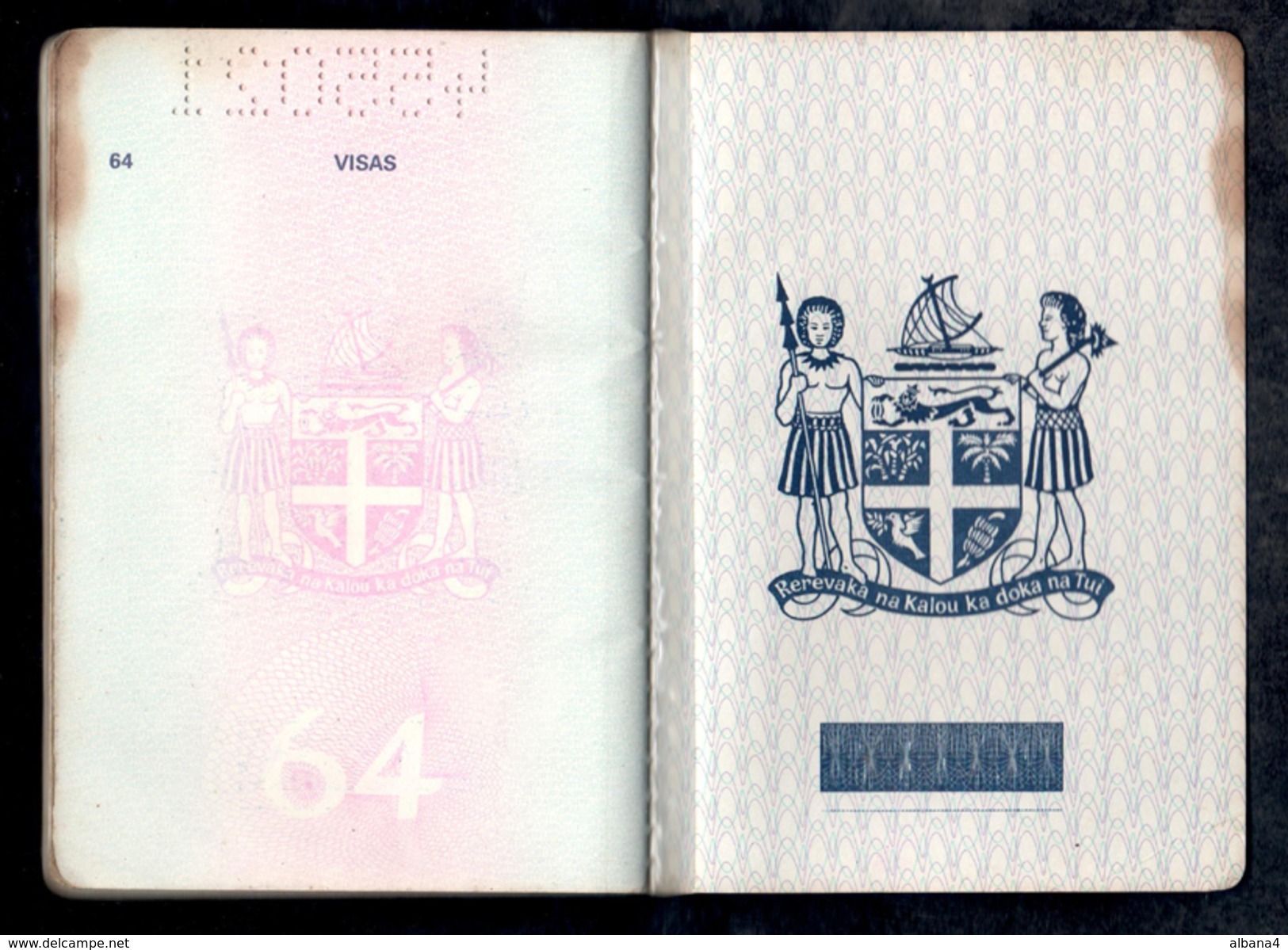 Fiji Fijian Passport Passeport Reisepass (EXPIRED) VERY RARE! - Non Classés