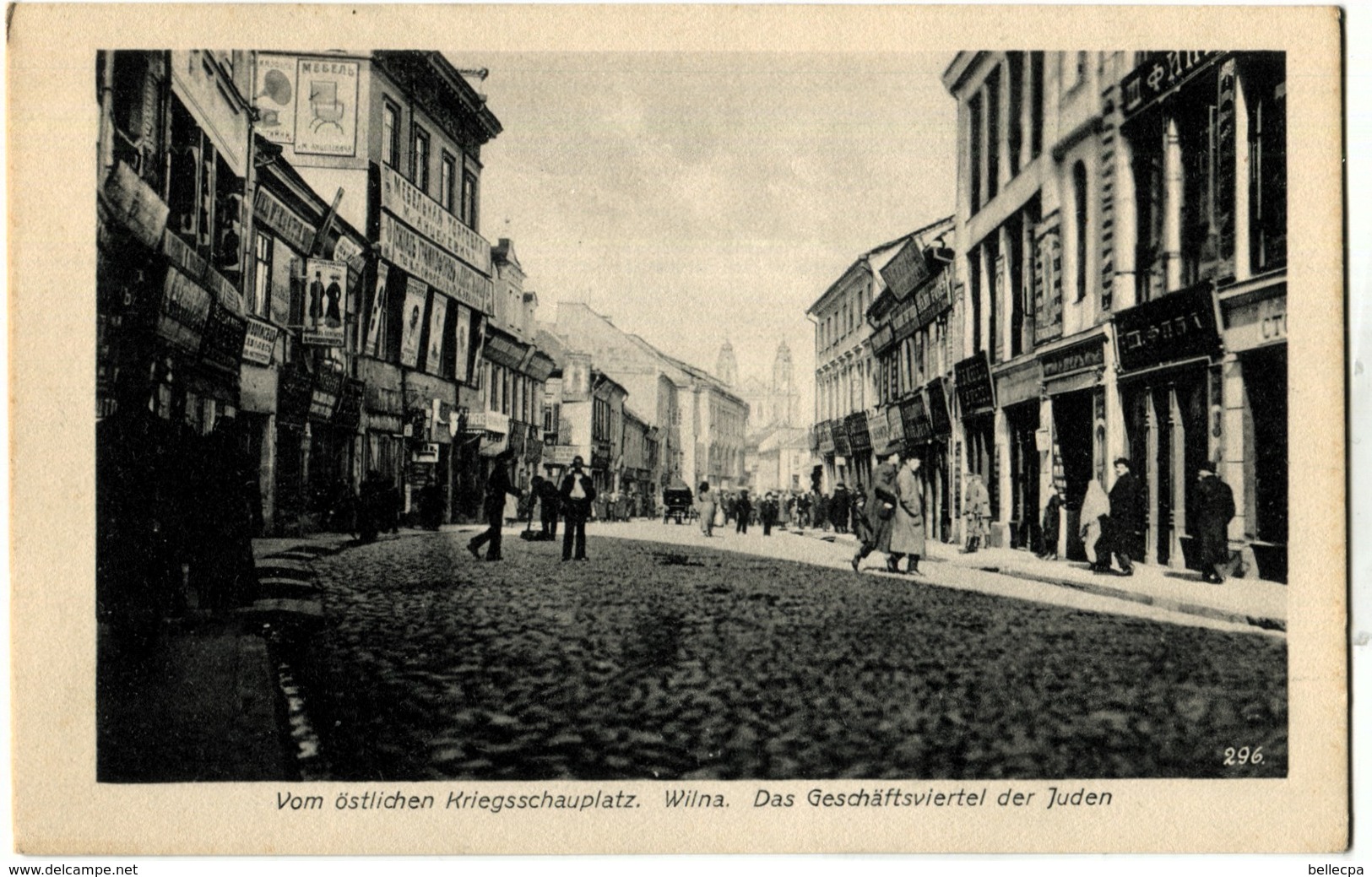 Lituanie Lituania Wilna Vom Ostlichen Kriegsschauplatz Das Geschaftsviertel Der Juden Judaïca - Lituanie