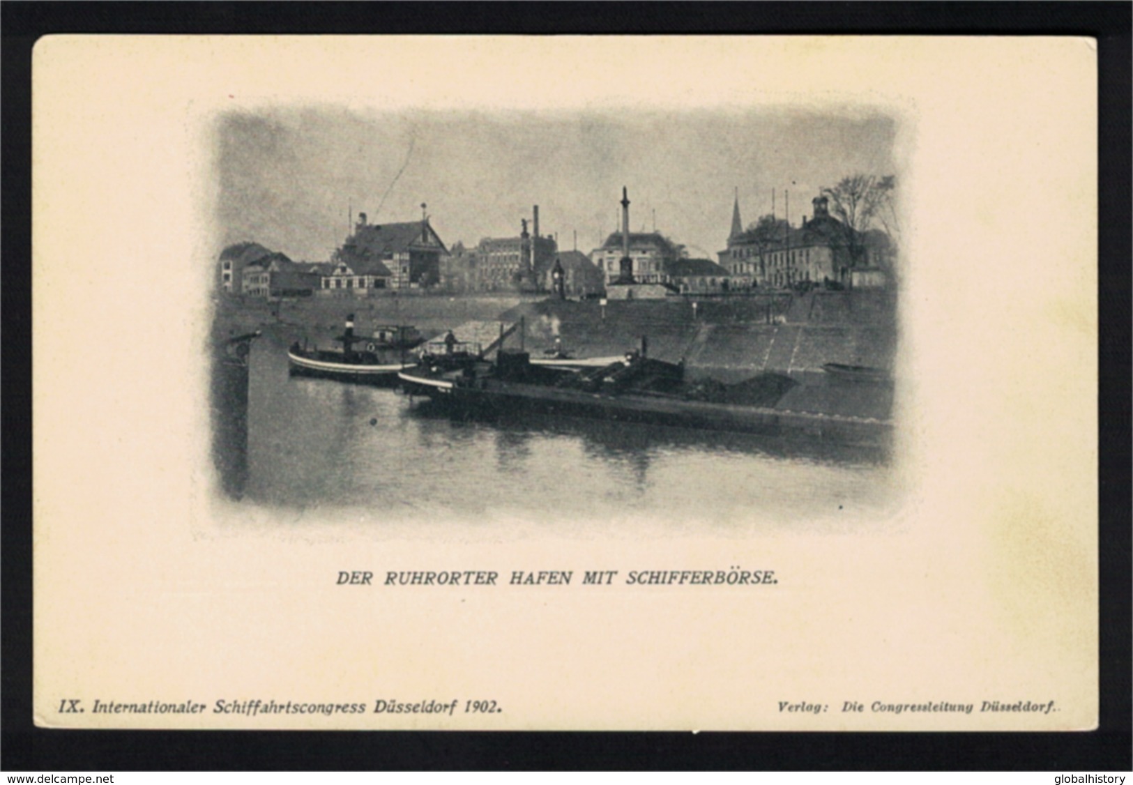 DE2218 - DER RUHRRORTER HAFEN MIT SCHIFFERBÖRSE - SCHIFFAHRTSCONGRESS DÜSSELDORF 1902 - Duesseldorf