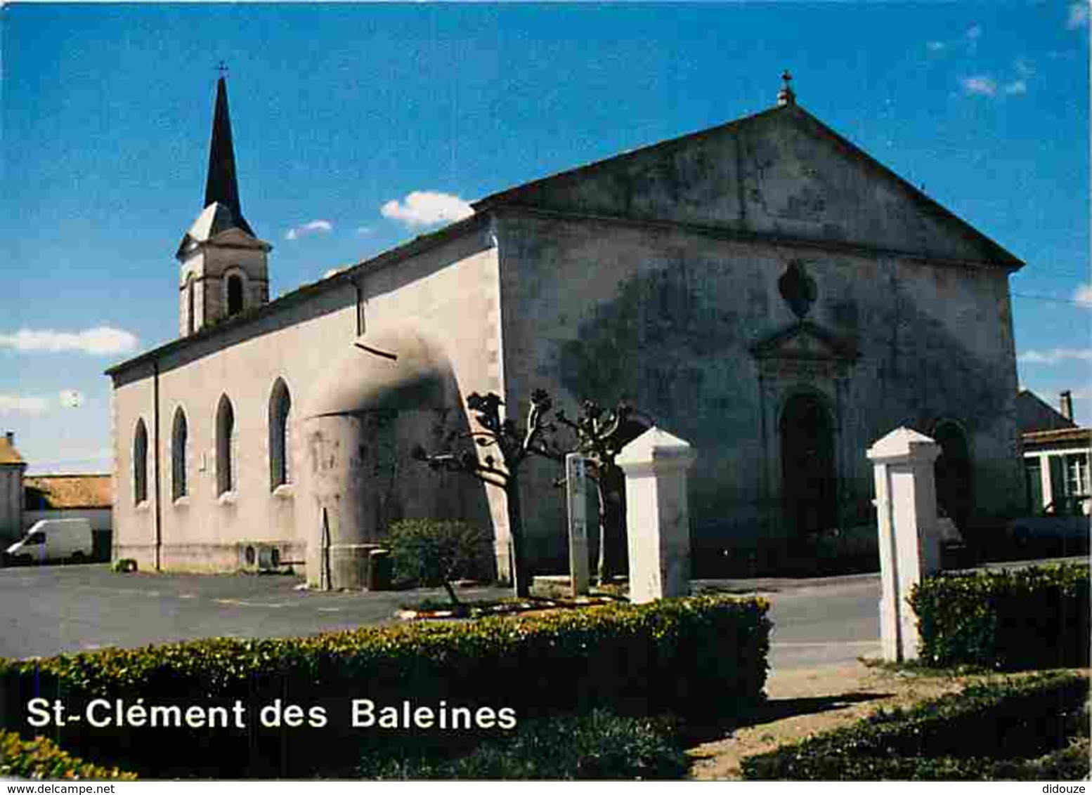 17 - Ile De Ré - Saint Clément Des Baleines - L'église - Automobiles - Carte Neuve - Voir Scans Recto-Verso - Ile De Ré