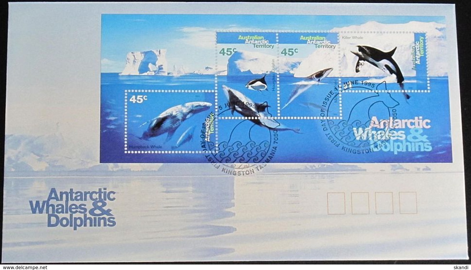 AUSTRALIAN ANTARCTIC TERRITORY 1995 Mi-Nr. Block 1 FDC - FDC