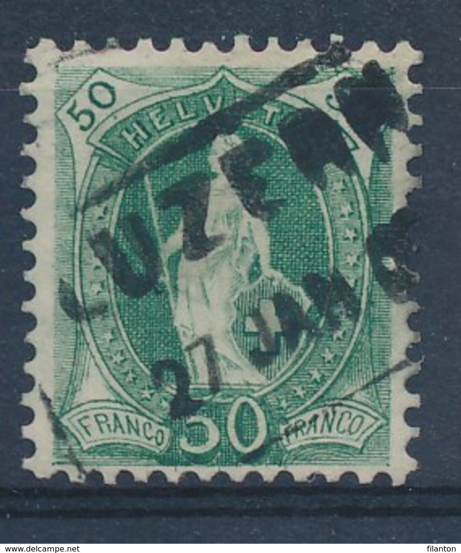 HELVETIA - Mi Nr 69 D - Bahnstempel  "LUZERN" - (ref. 1486) - Oblitérés