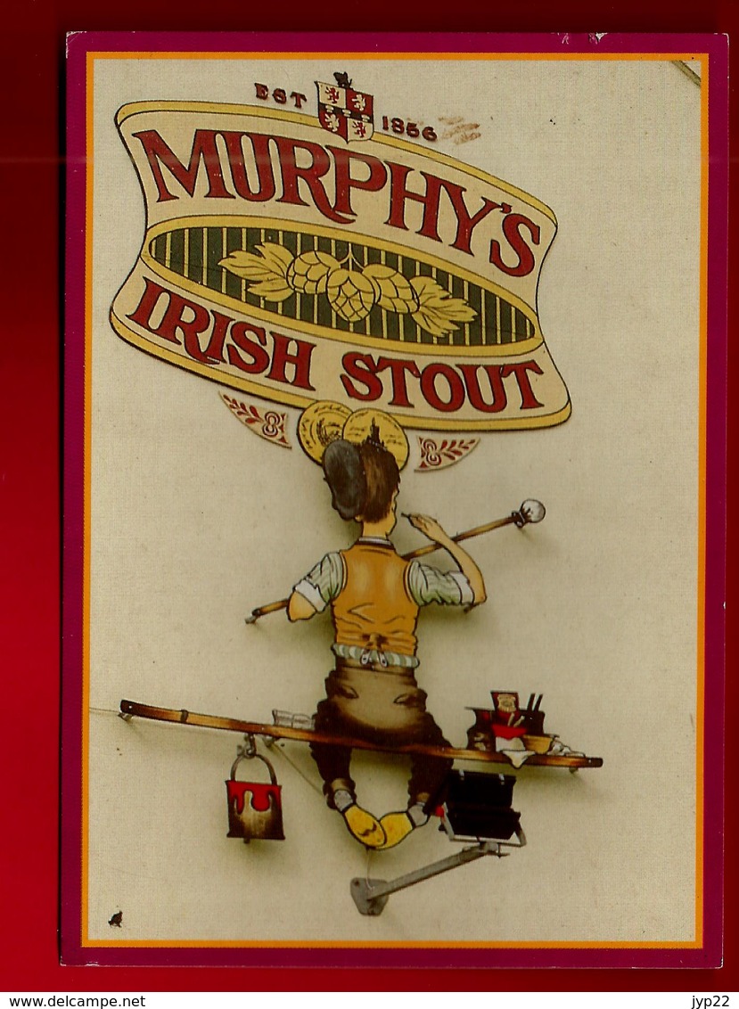 CP Publicité Pub Murphy 's Irish Stout - Bière Irlande Ireland Peintre ... Tp Eire Oiseau Pour Mr Amourette Ploumagoar - Publicité