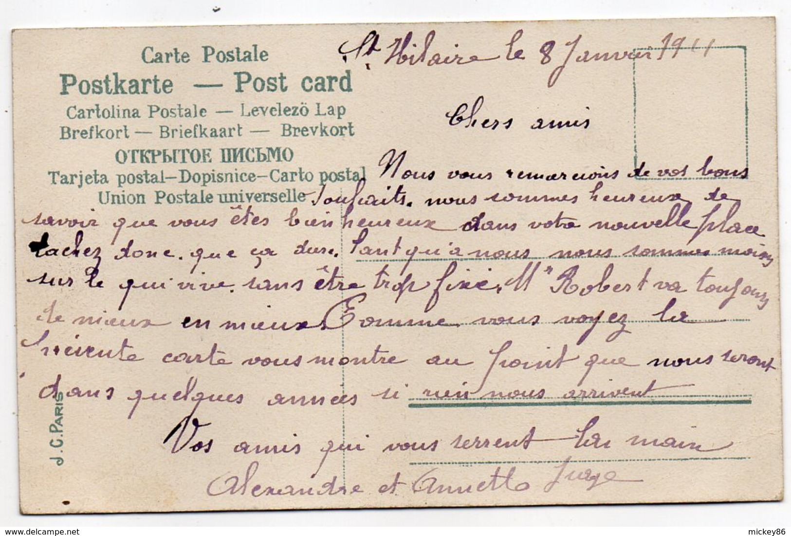 Illustrateur  ???? --1911--- Le Retour Des Champs   ( Très Animée ,attelage De Boeufs )......... à Saisir - 1900-1949