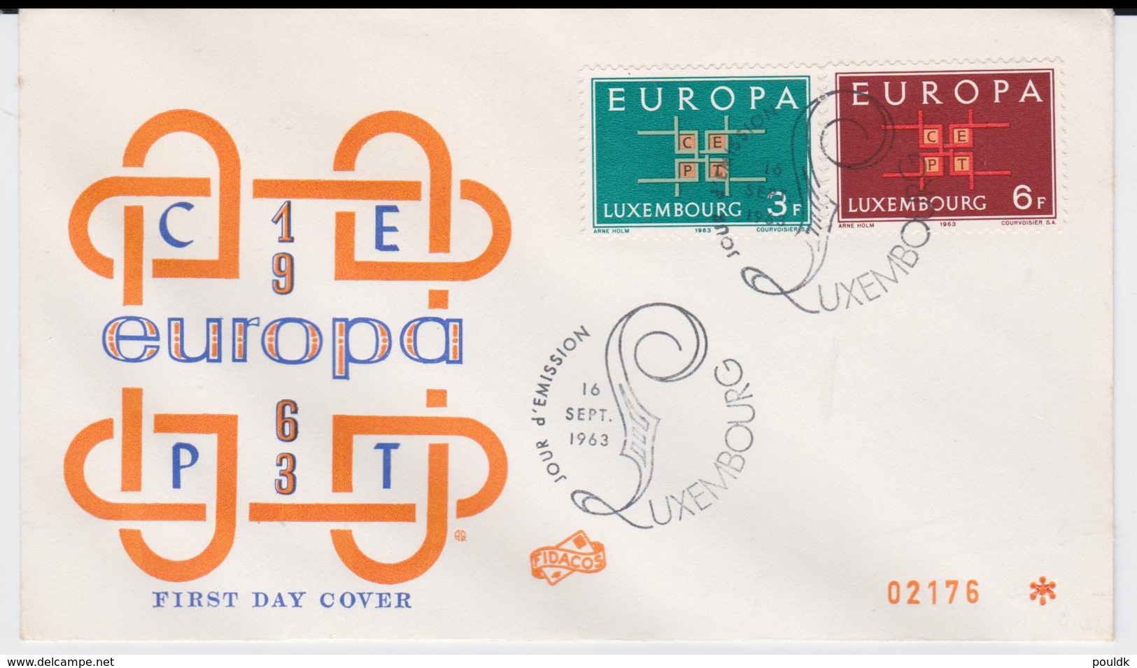 Luxembourg  1963 FDC Europa CEPT (SKO13-16) - 1963