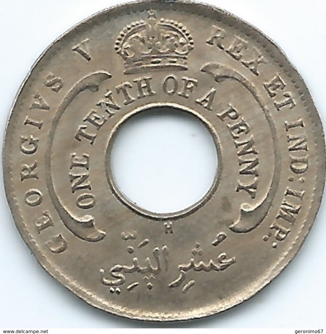 Nigeria / British West Africa - George V - 1911 - ⅒ Penny - KM4 - Nigeria