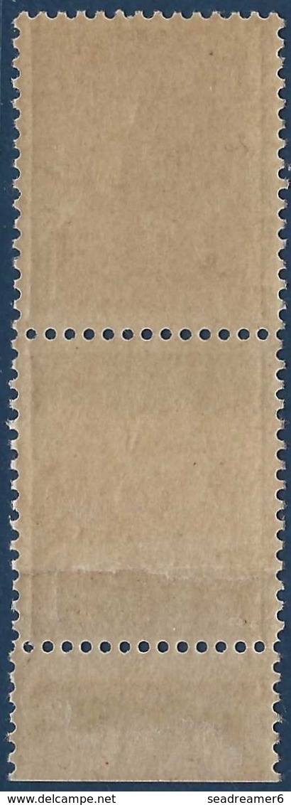 France N°652** 1fr 50 Brun Rouge En Paire Impression Sur Raccord  TTB - 1932-39 Paz