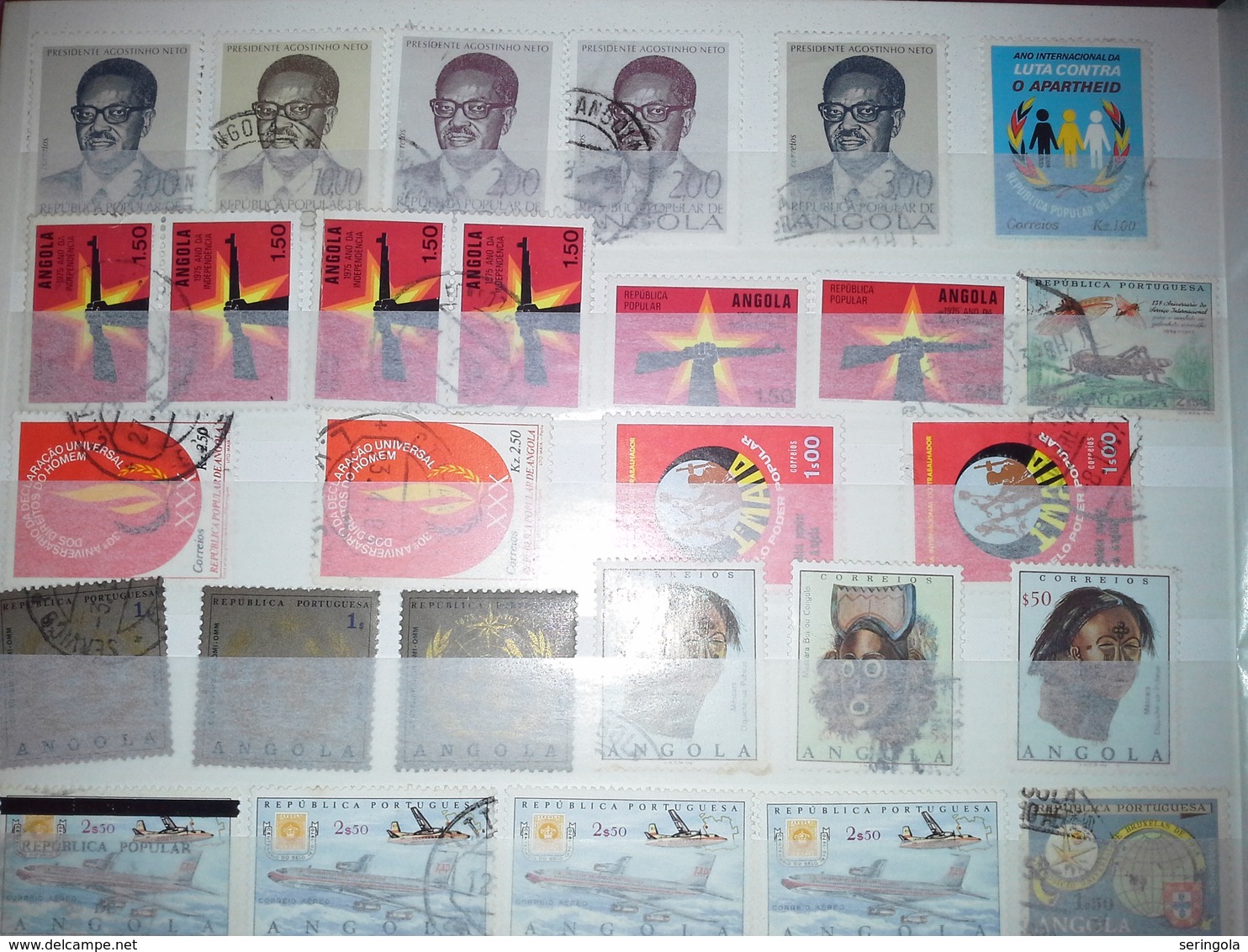 Lot 500 stamps Angola Portuguesa