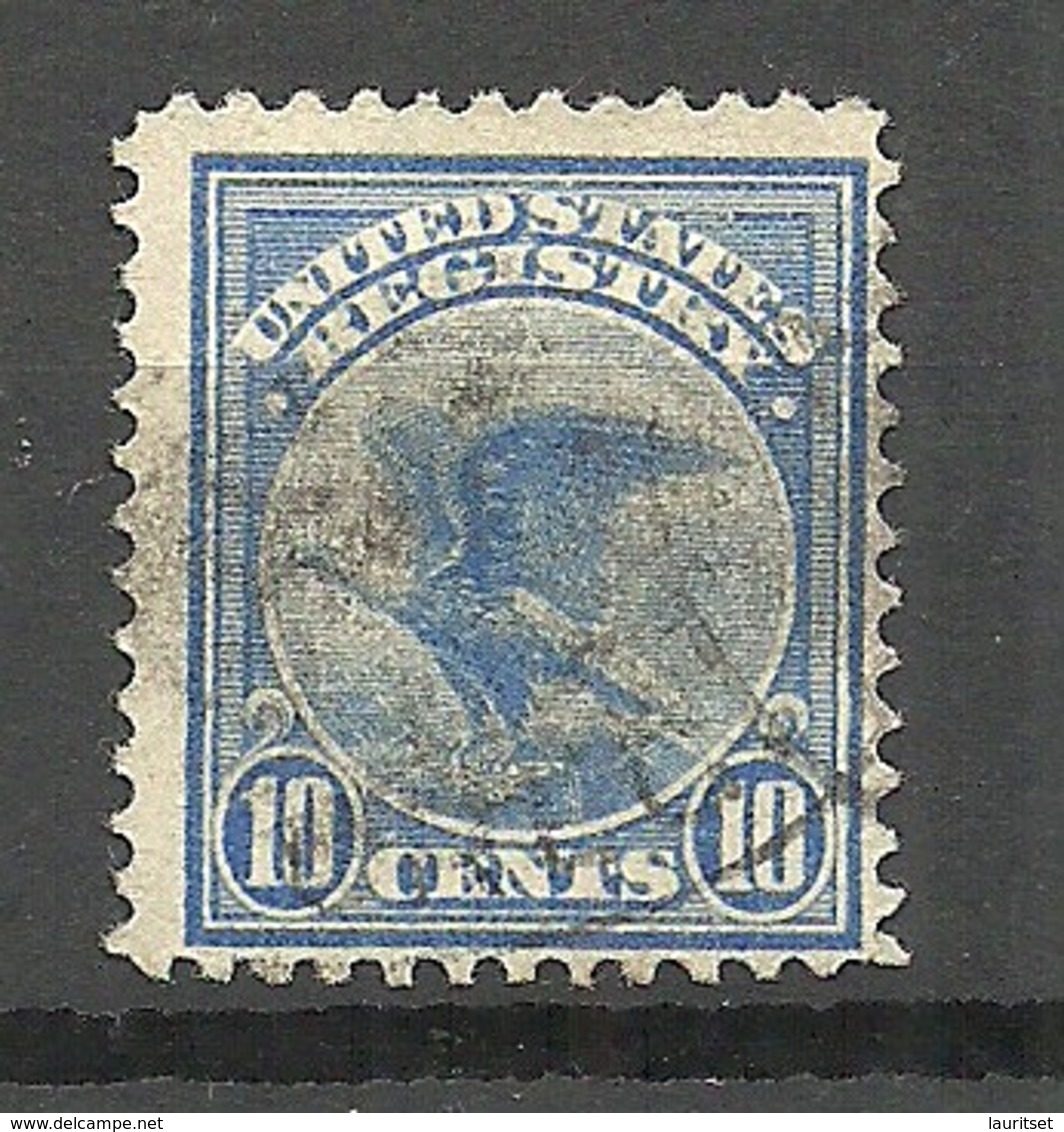 USA Registry Stamp Einschreibemarke 10 C. Eagle O - Expres & Aangetekend