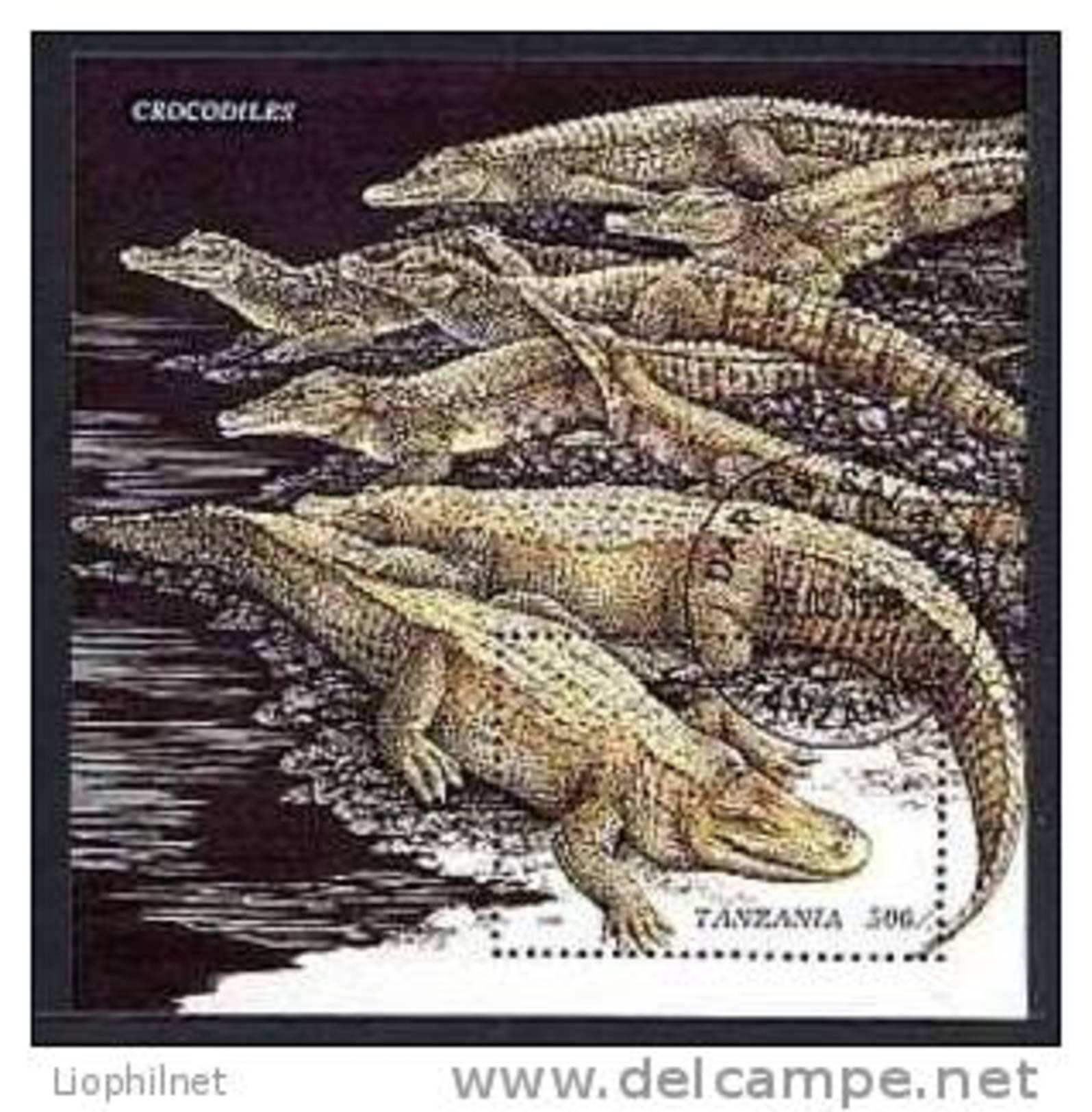 TANZANIE 1996, CROCODILES, 1 Bloc, Oblitéré / Used. R627 - Autres & Non Classés