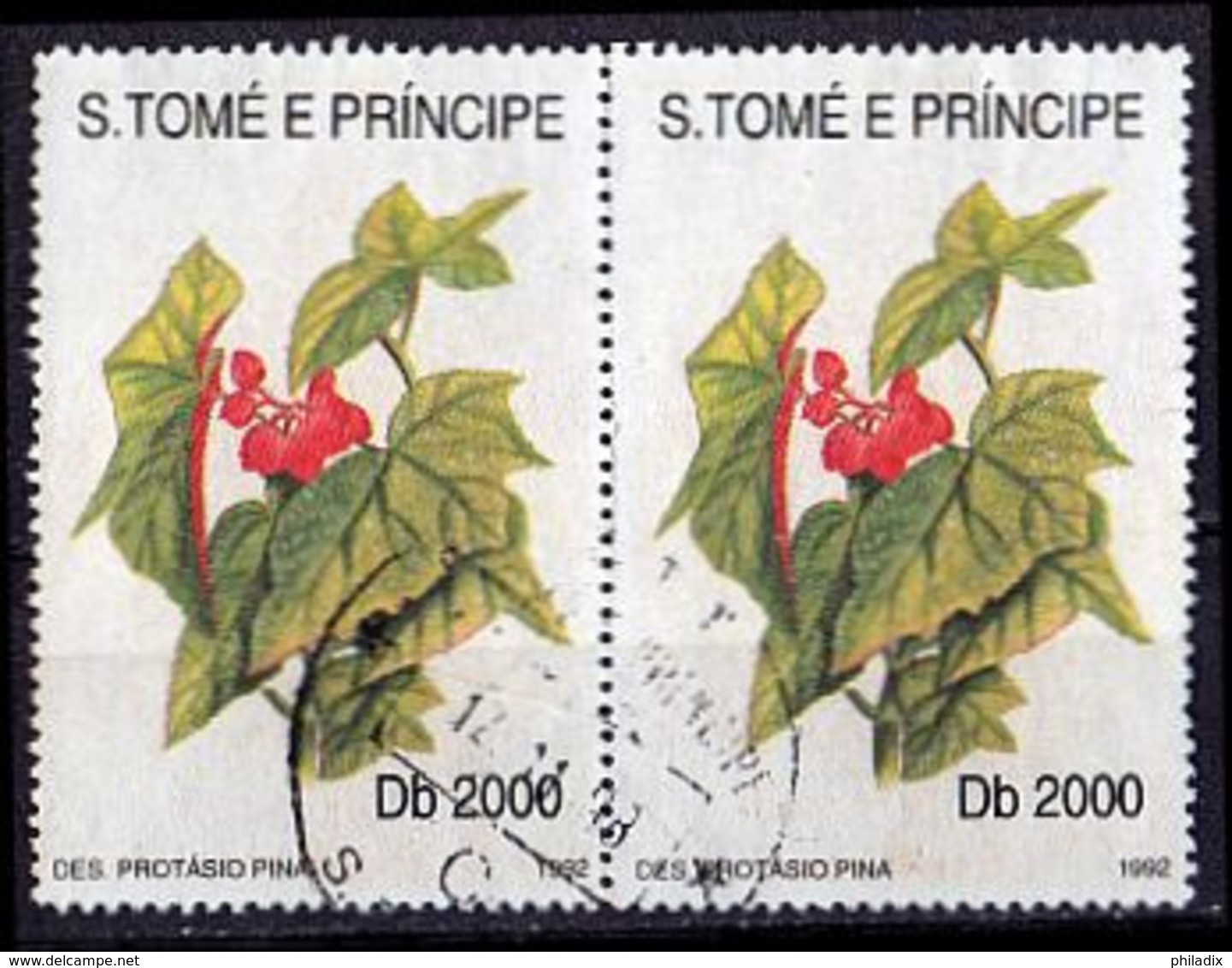 SAO TOME UND PRINCIPE Mi. Nr. 1332 O Waagrechtes Paar (A-3-56) - São Tomé Und Príncipe