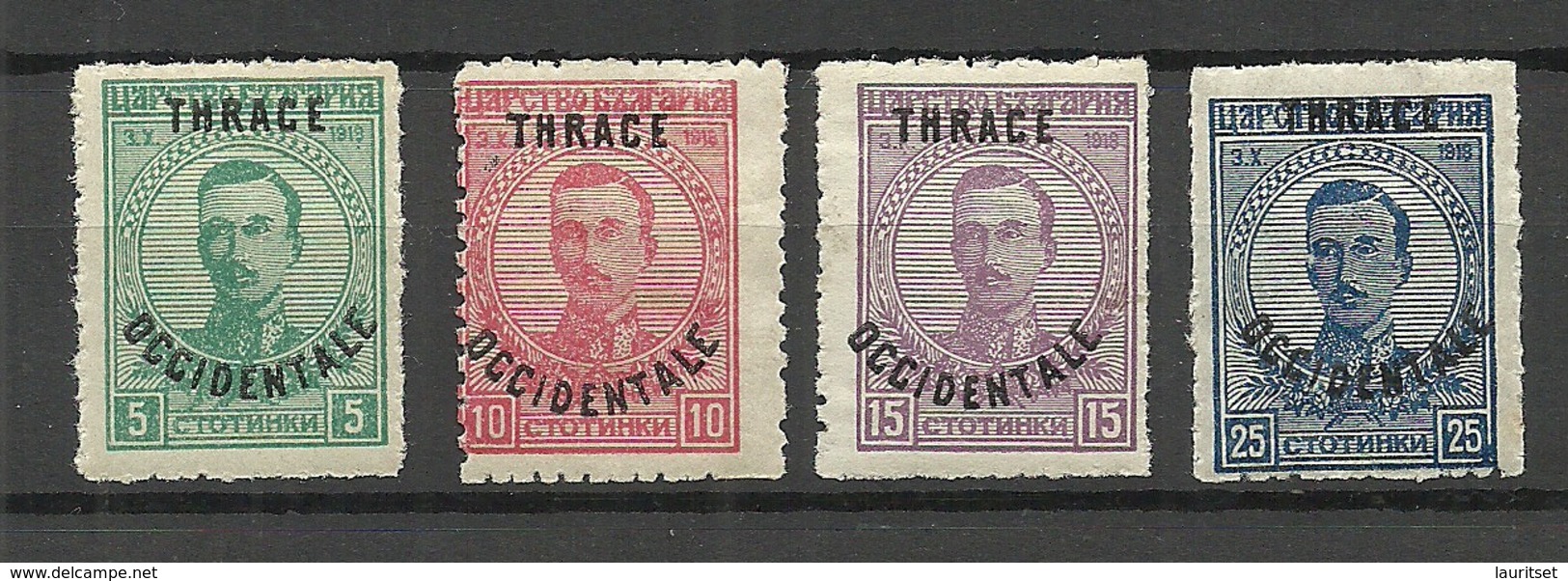 THRAKIEN THRACE 1920 Michel 20 - 23 MNH - Thracië