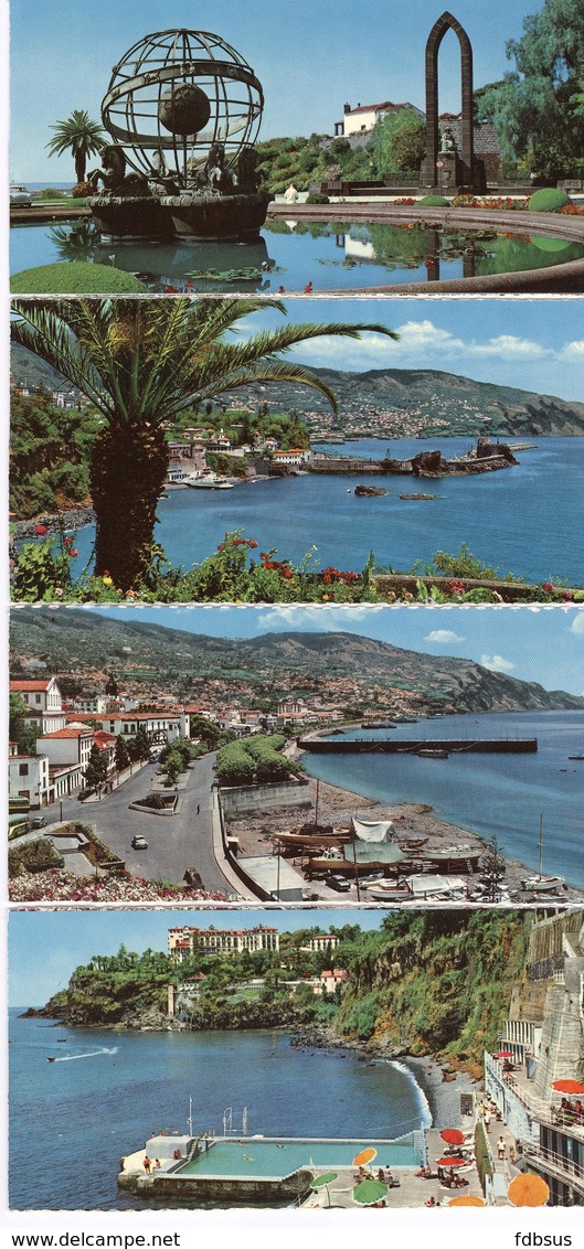 Funchal Madeira - 6 Different Cards - 6 Verschillende Kaarten - 6 Cartes Differents - Madeira