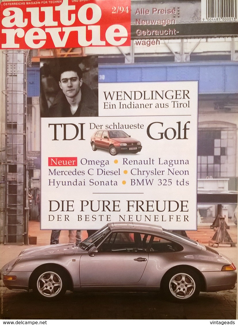 CA151 Autozeitschrift Auto Revue, Nr. 2/1994, Porsche 911, BMW 325 Tds, Neuwertig - Auto En Transport