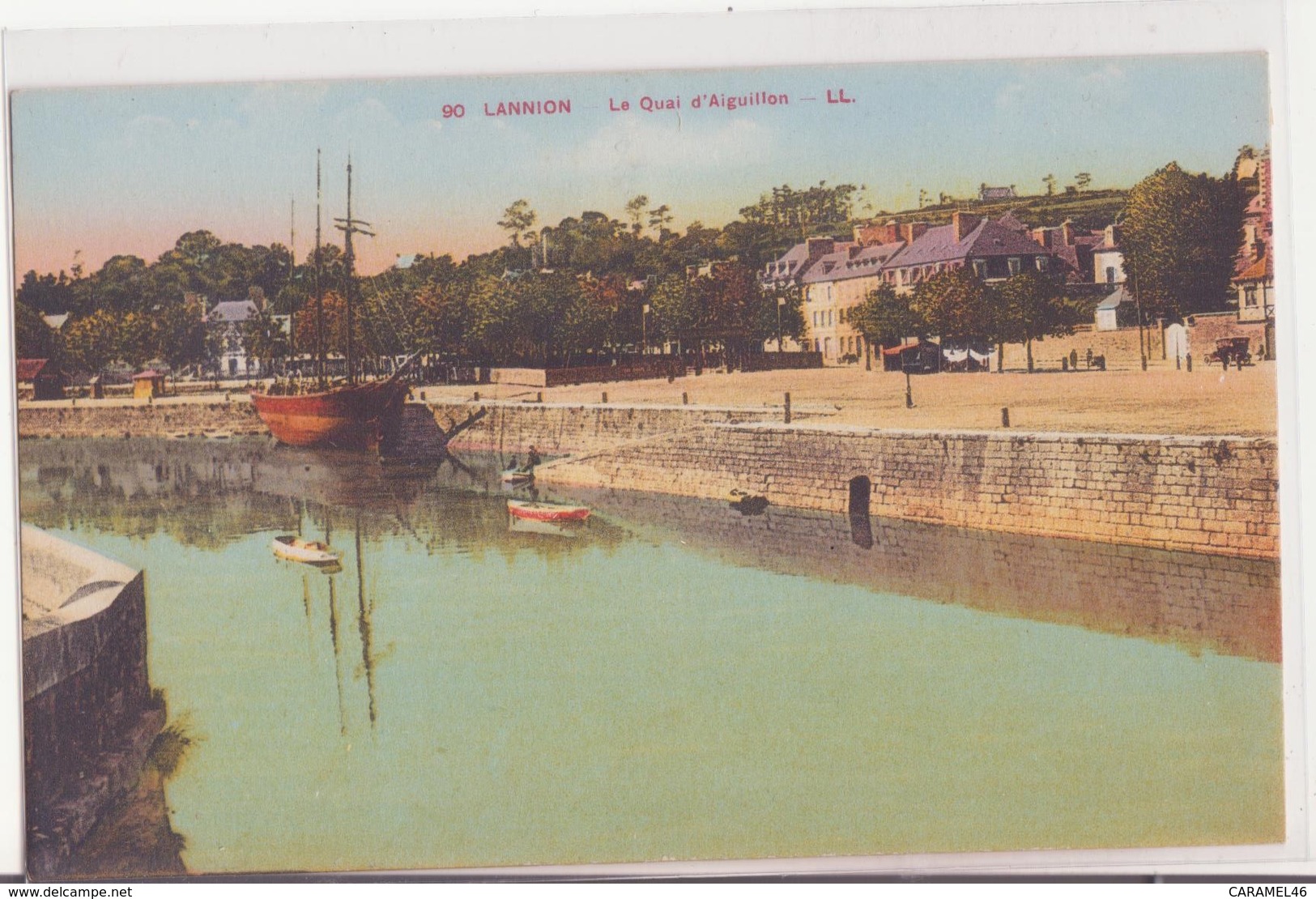 CPA - 90. LANNION - Le Quai D'aiguillon - Lannion