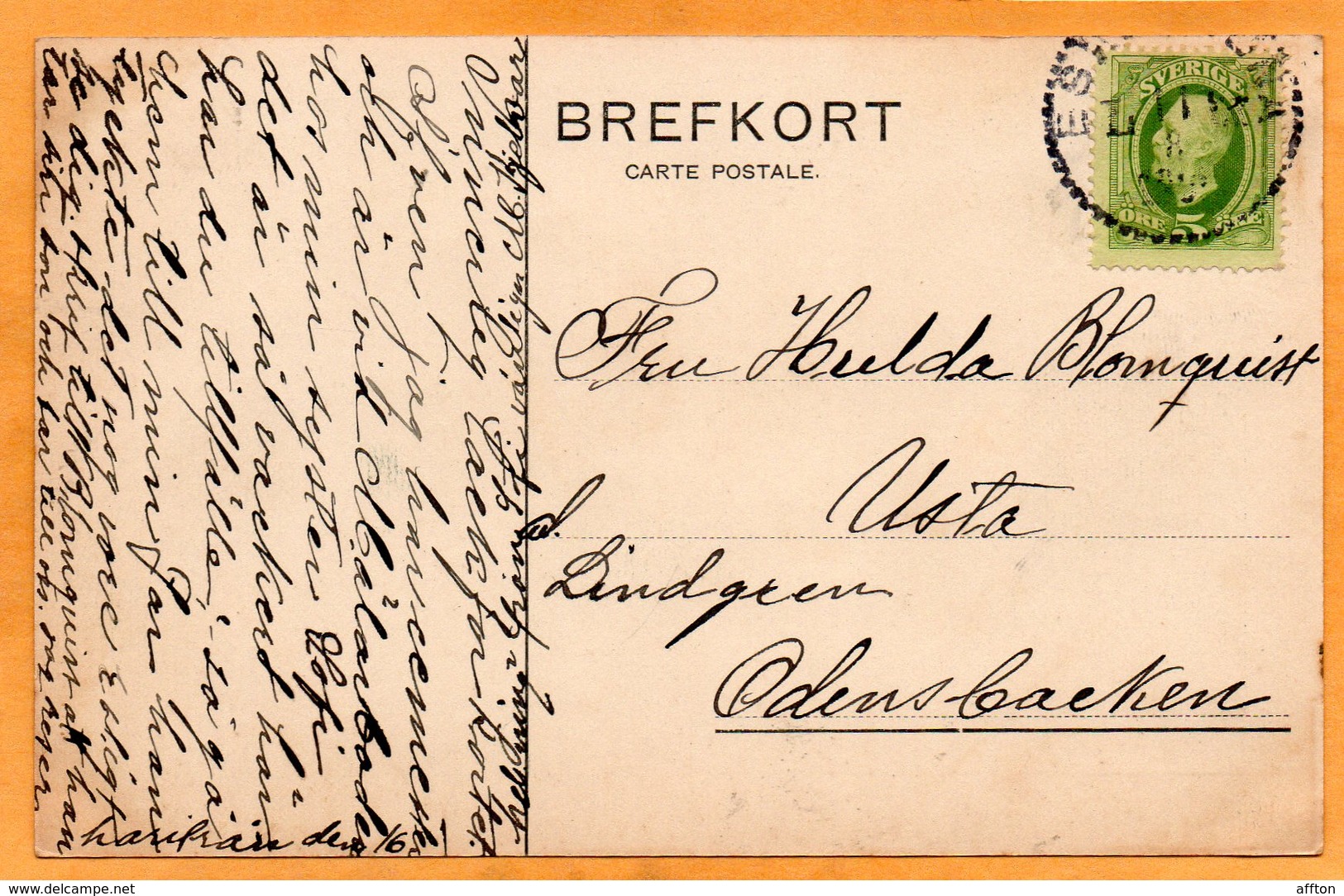 Prins Carl  Sweden 1907 Postcard - Sweden