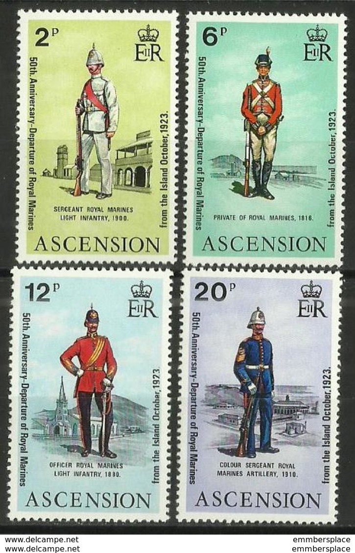 Ascension - 1973 Royal Marines  MNH **     SG 174-7   Sc 173-6 - Ascension