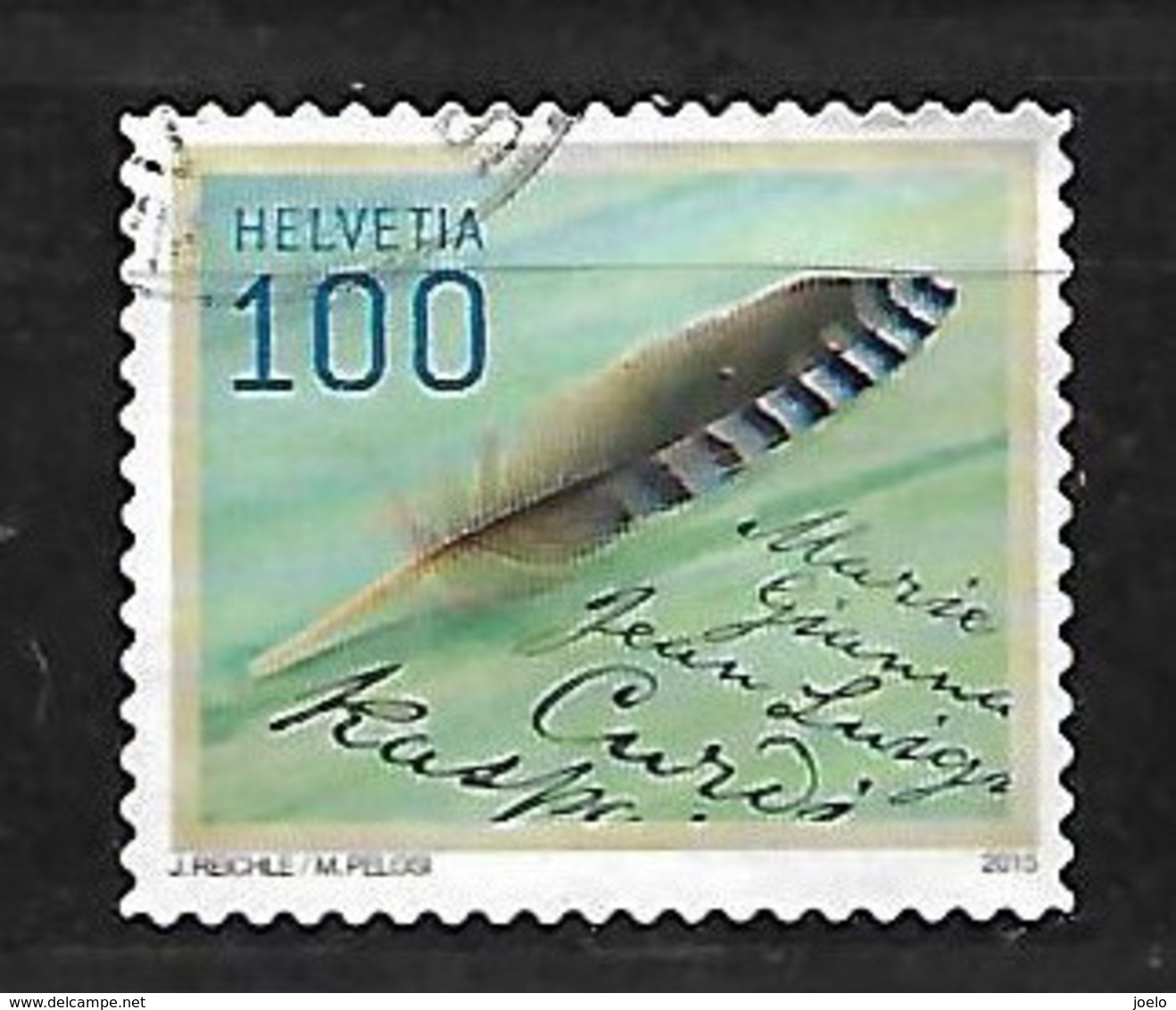 SWITZERLAND 2015 FEATHER PEN - Used Stamps