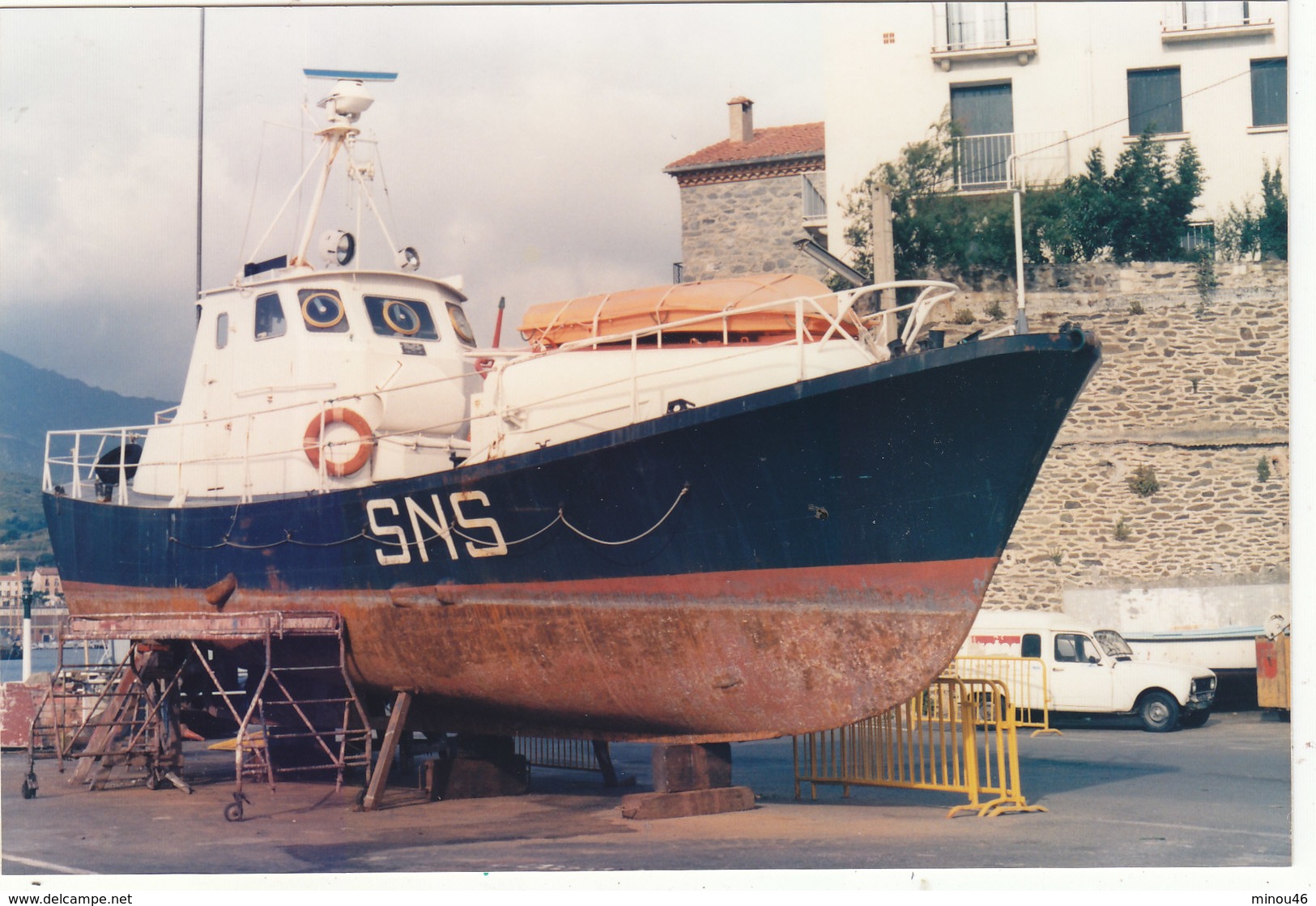 PHOTO 14.3./9.5.CMS CANOT DE LA SNSM " JOANNES NOEMI " 07/1988 .A PORT VENDRES.T.B.ETAT .A SAISIR .PETIT PRIX. - Schiffe