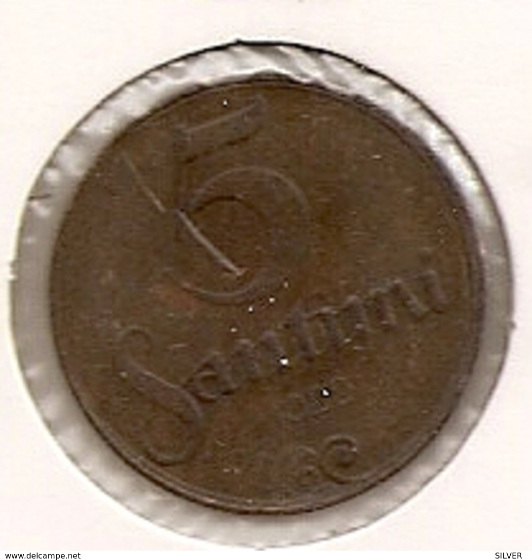 LITUANIE LATVIA 5 SANTINI 1922 RARE ETAT 72 - Lithuania