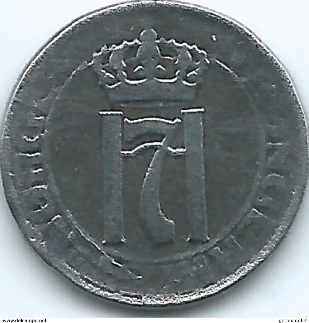 Norway - Haakon VII - 1918 - 1 Øre - KM361a - Iron Coin - Norwegen