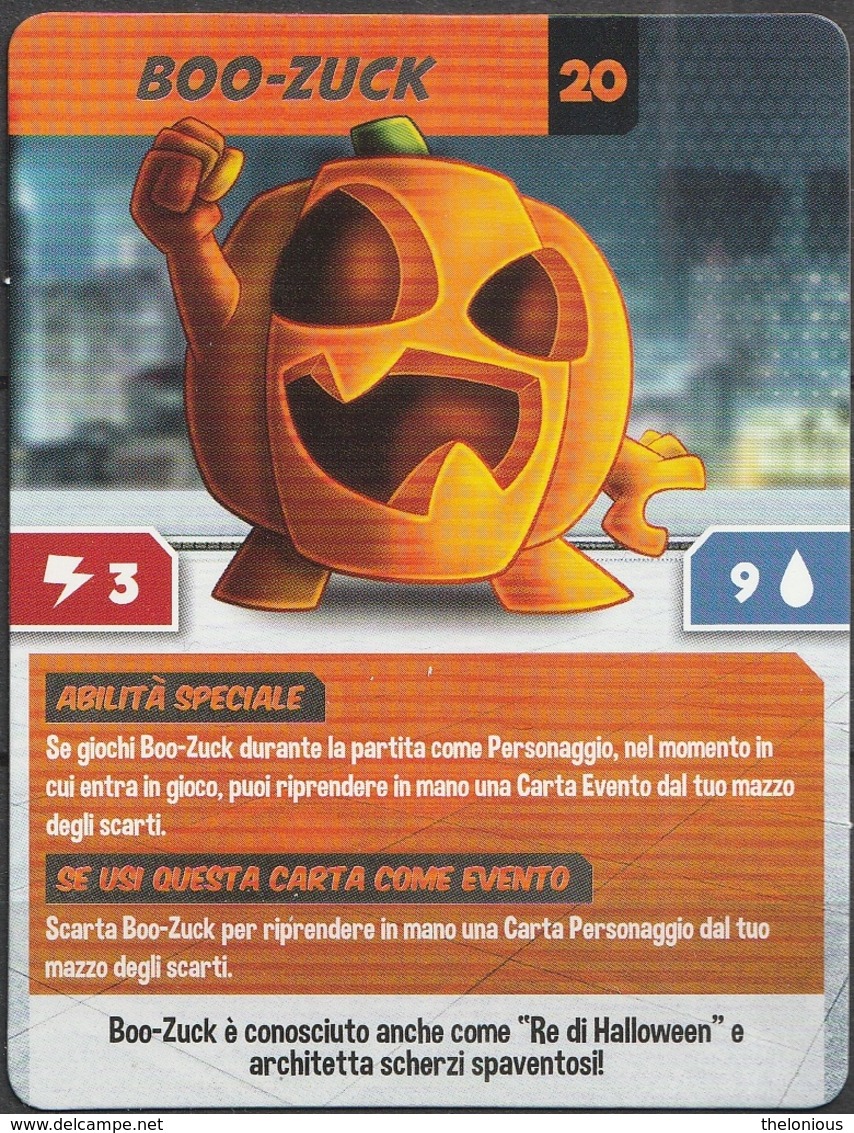 # ESSELUNGA SUPER FOODIES - BOO-ZUCK - CARTA 20 - Carte Da Gioco