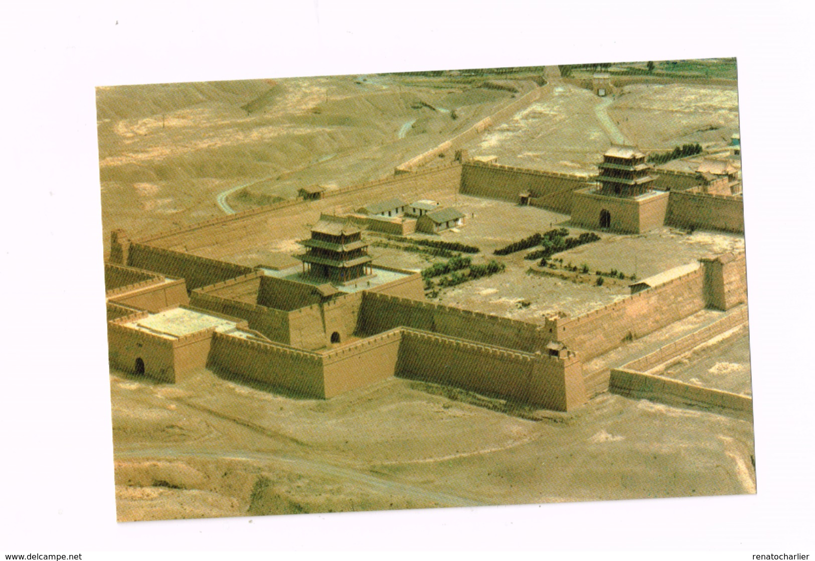 Jiayuguan (Jiayu Pass) A Birds ' Eye View Of The Strategic Pass. - Chine