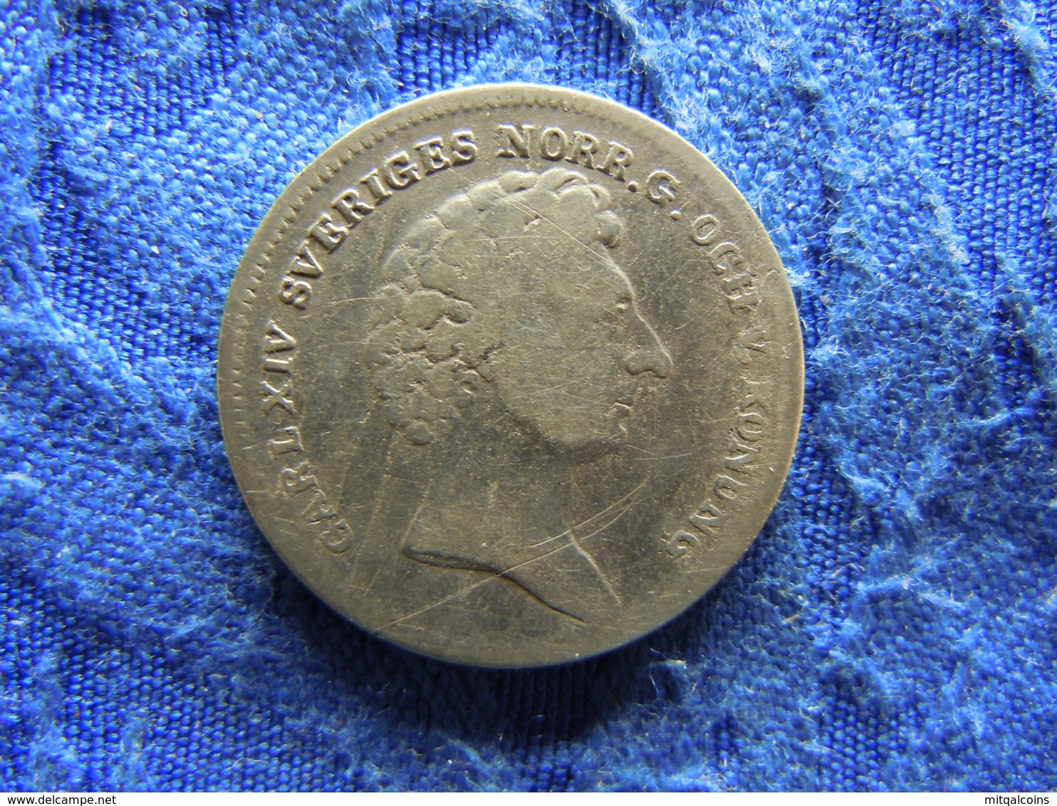 SWEDEN 1/8 RIKSDALER 1832, KM626 Scratched - Suède