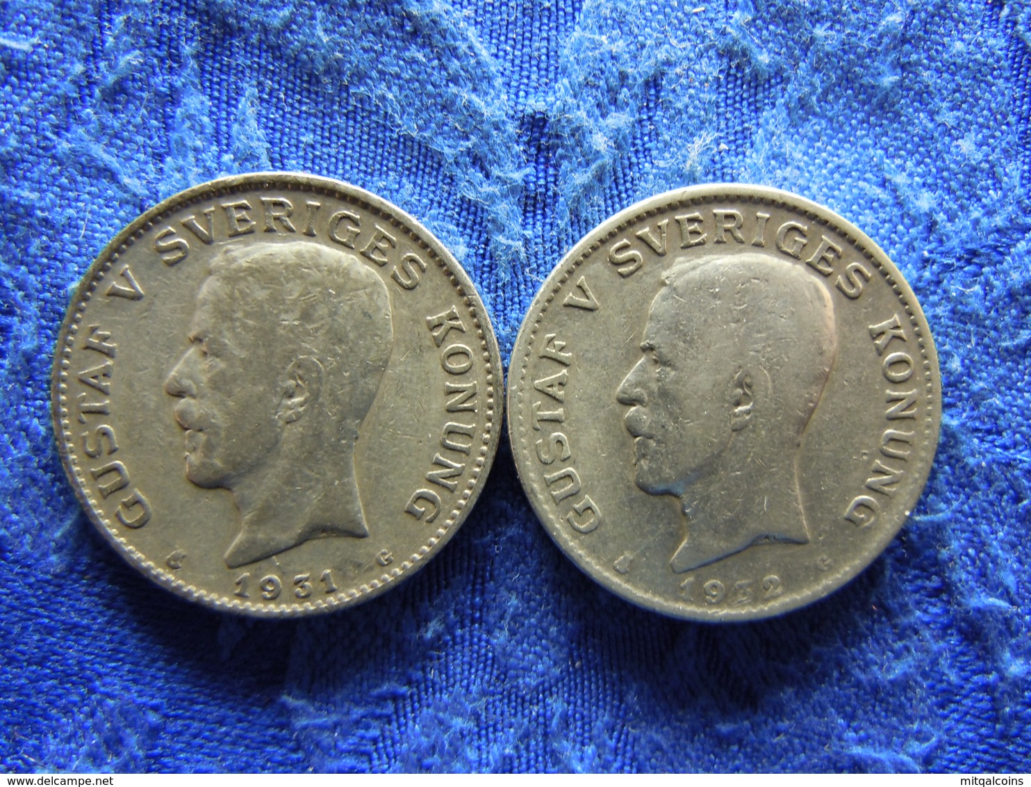 SWEDEN 1 KRONA 1931, 1932, KM786.2 - Suède