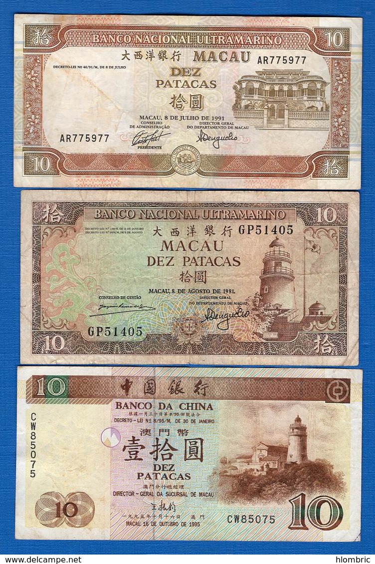 Macao  3  Billets - Macao