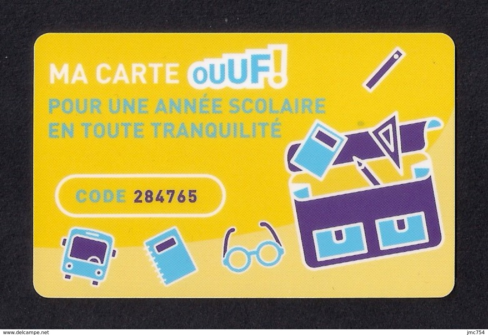 Carte Cadeau CARREFOUR.   Ma Carte Ouuf !  Assurance Scolaire.    Gift Card.  Geschenkkarte.  Carta Regalo. - Cartes Cadeaux