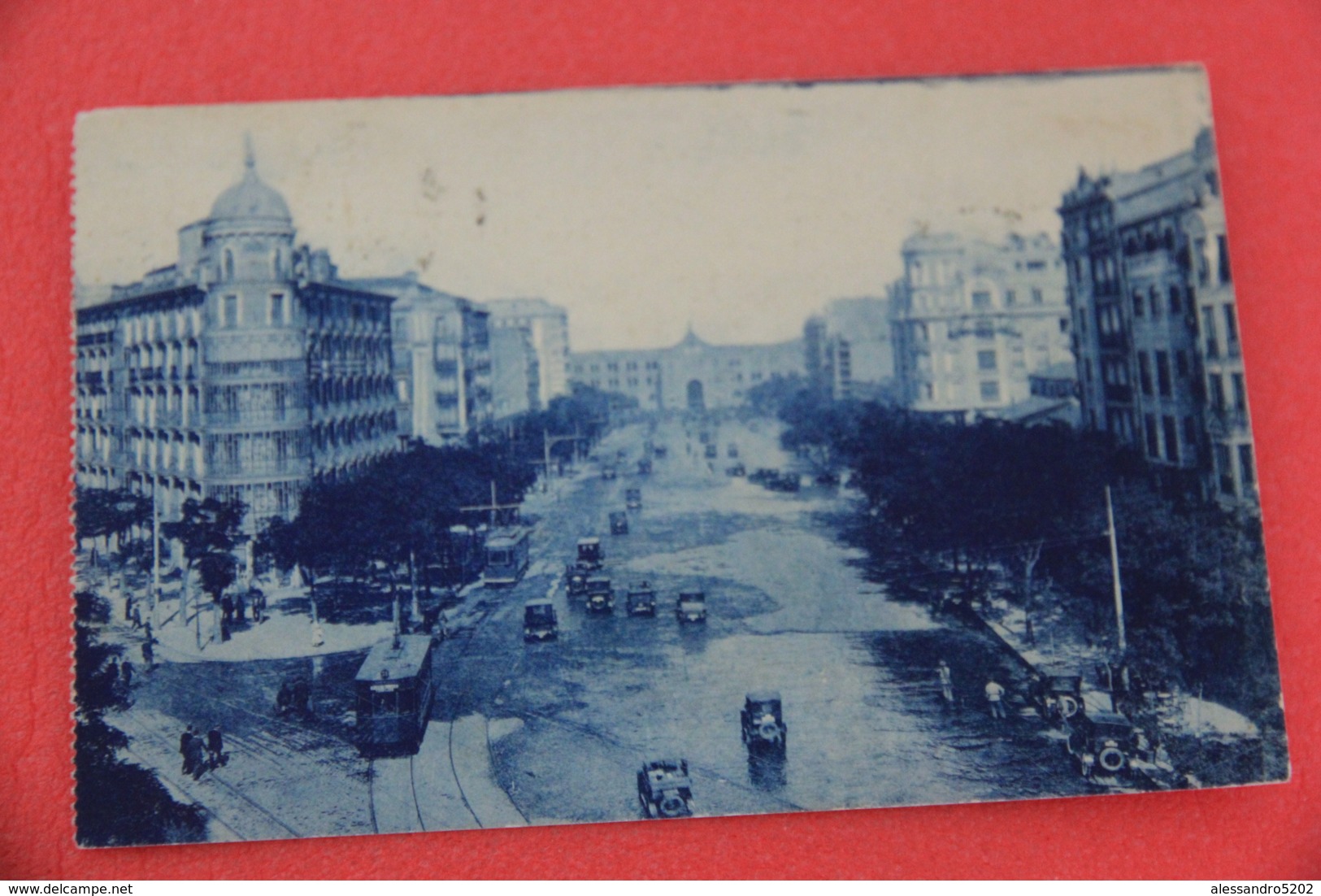 Madrid Avenida Et Plaza De Toros 1928 + Tramway - Madrid