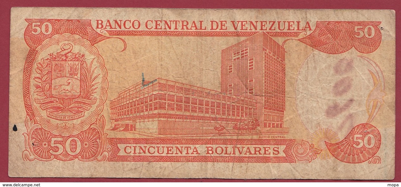 Venezuela 50 Bolivares Du 05/02/1998 Dans L 'état - Venezuela