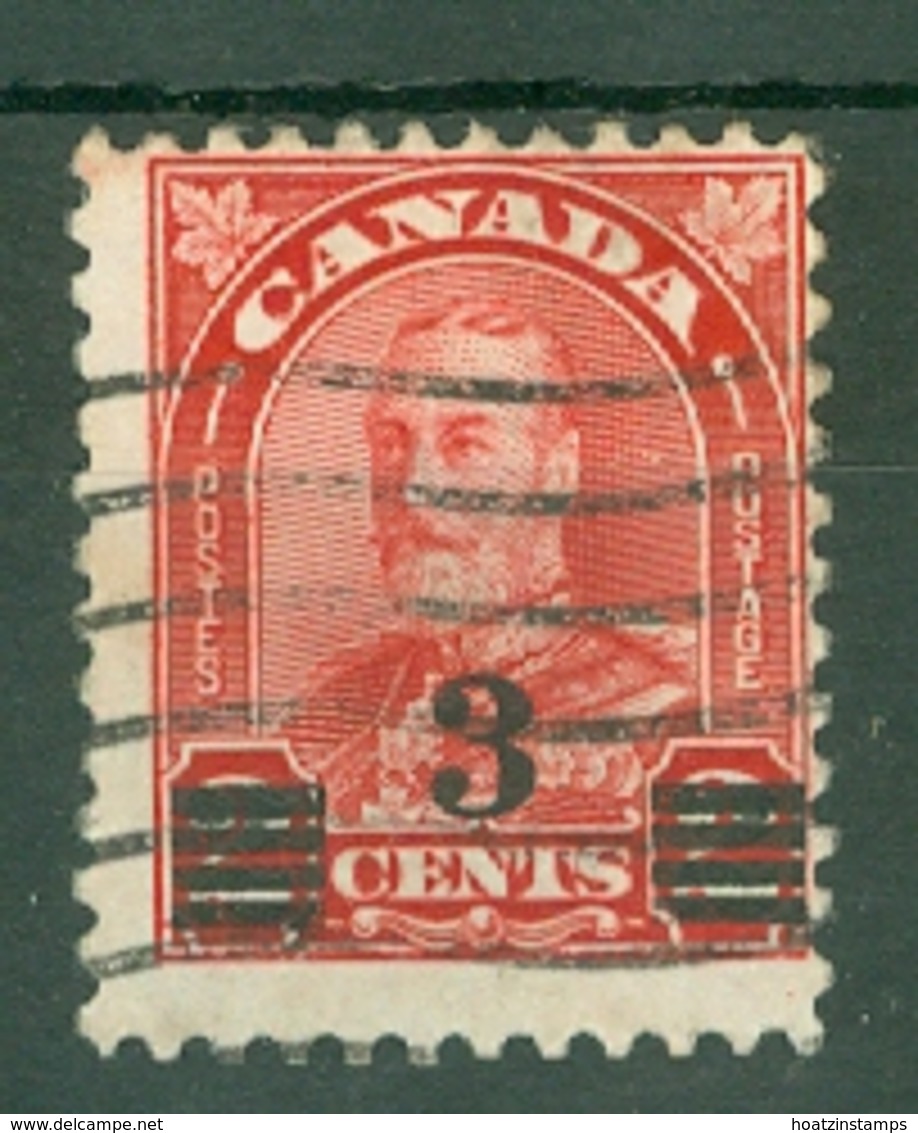 Canada: 1932   KGV - Surcharge   SG314a   3c On 2c   [Die II]     Used - Used Stamps