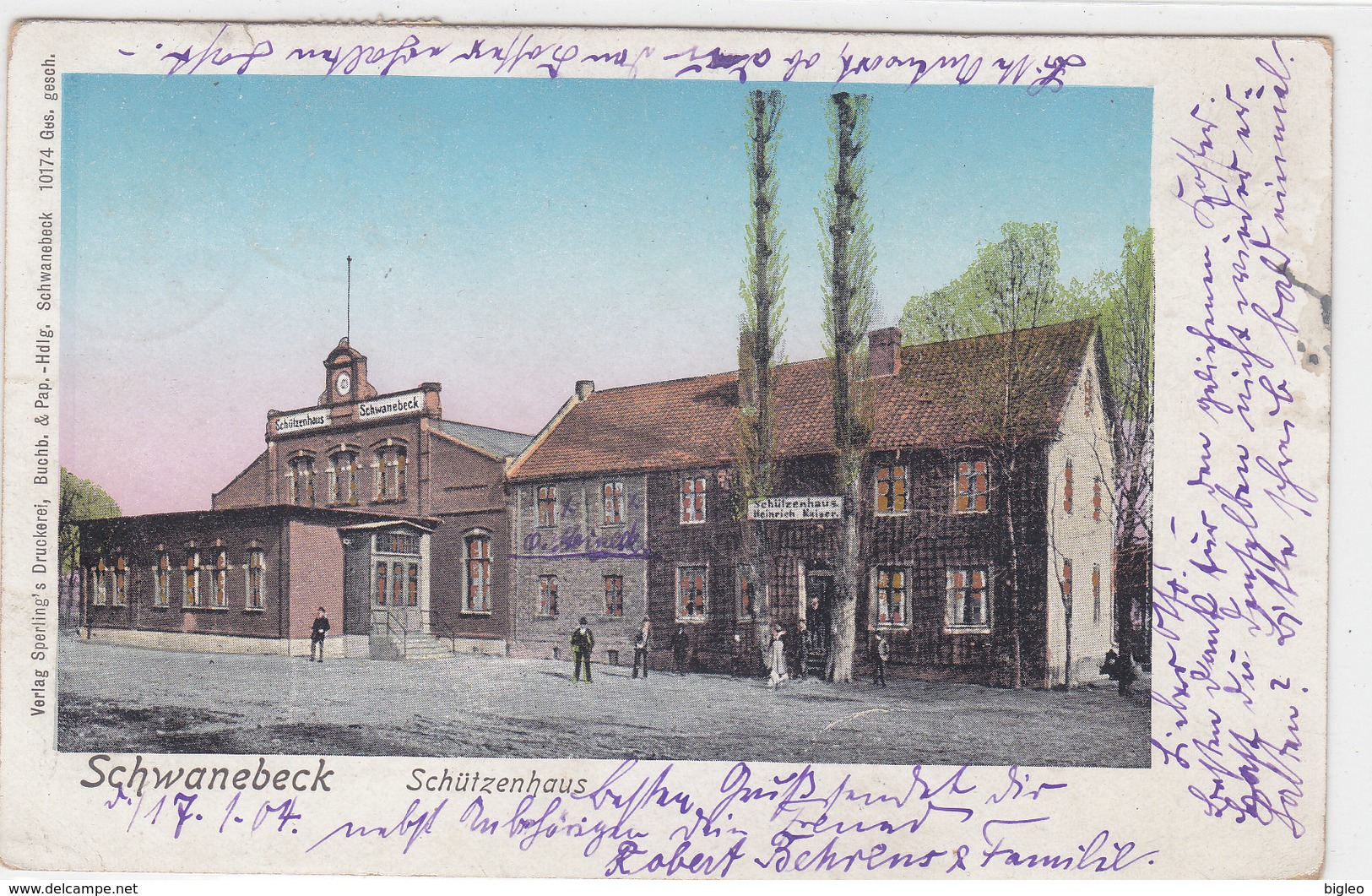 Schwanebeck - Schützenhaus - 1904        (A-89-120210) - Autres & Non Classés