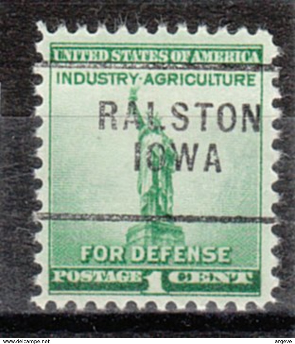 USA Precancel Vorausentwertung Preo, Locals Iowa, Ralston 703 - Vorausentwertungen