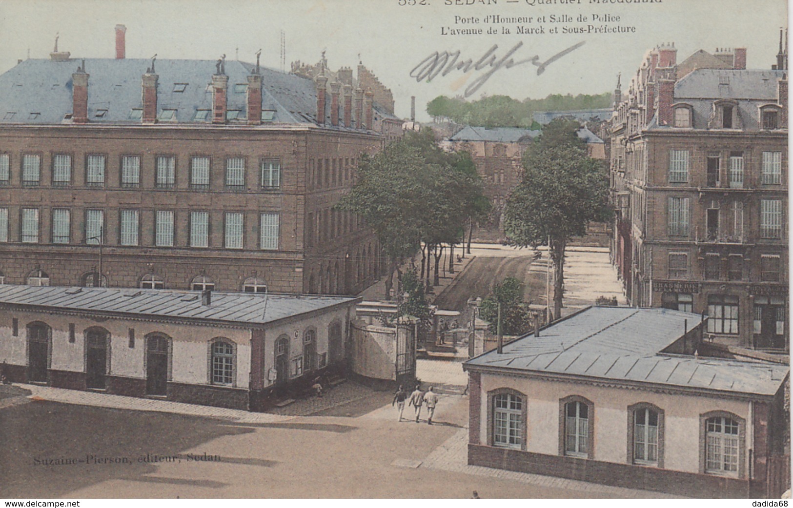 FELDPOST ALLEMANDE - GUERRE 14-18 - SEDAN (ARDENNES) - AVENUE DE LA MARCK - BÂTIMENTS - Guerre 1914-18