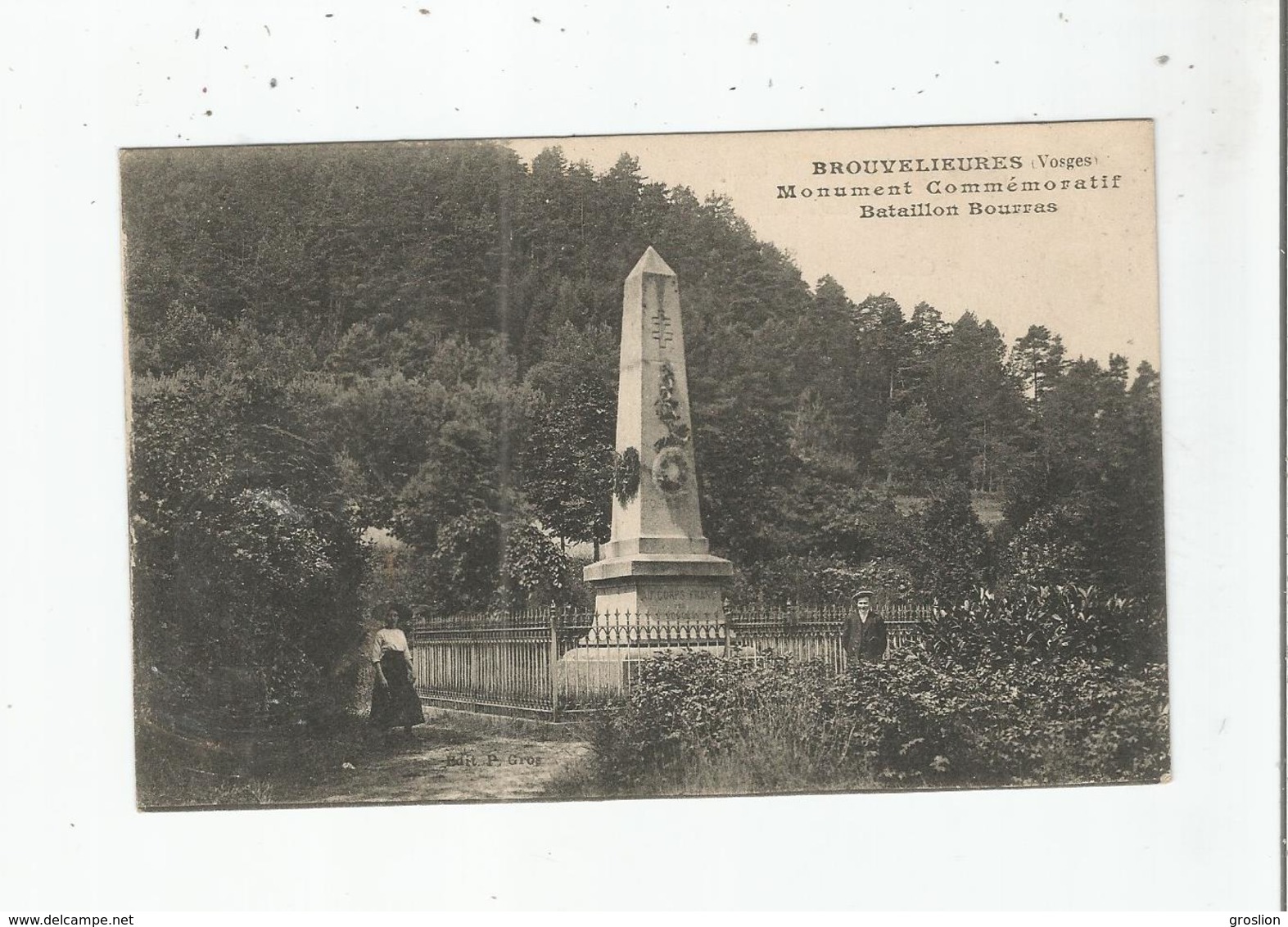 BROUVELIEURES (VOSGES)  MONUMENT COMMEMORATIF BATAILLON BOURRAS - Brouvelieures
