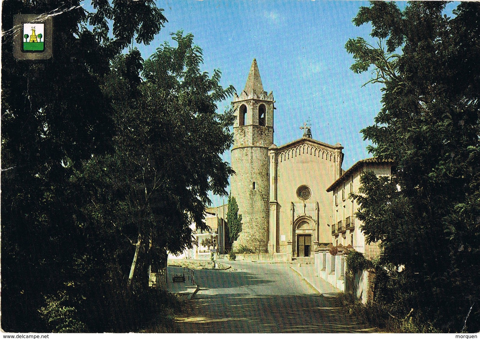 33219. Postal SANTA MARIA De PALAUTORDERA (Barcelona) 1985. Iglesia Y Entrada A Poblacion - Cartas & Documentos