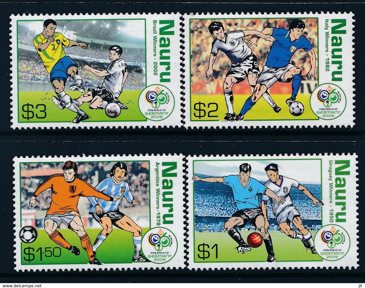 107.Nauru 2006 Set/4 Stamps Fifa World Cup Football.  Mnh - Nauru