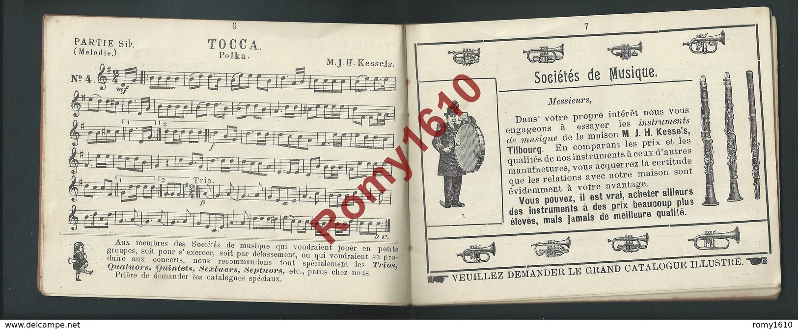 Partitions De Musique. EUTERPE. Recueil De Marches, Polonaises, Valses, Polka... Joliment Illustré. 33 Pages. 6 Scans - Partitions Musicales Anciennes