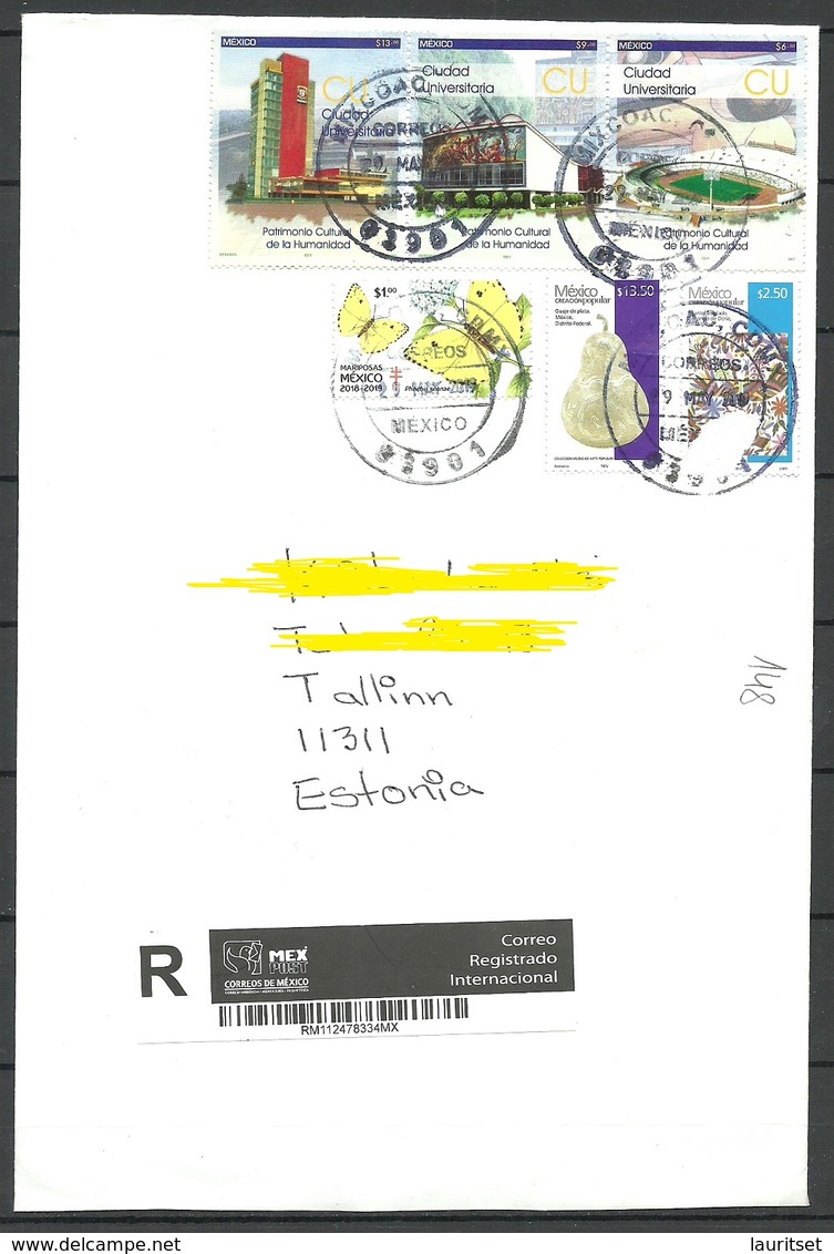 MEXICO 2019 Registered Letter To Estonia NB! - Mexico