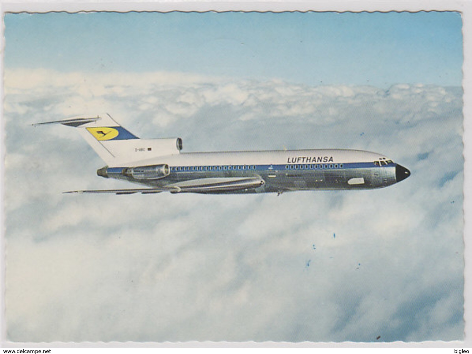 Boeng 727 - Lufhansa Erstflug - Haburg-Düsseldorf-Zürich - 1966        (A-89-100922) - 1946-....: Moderne