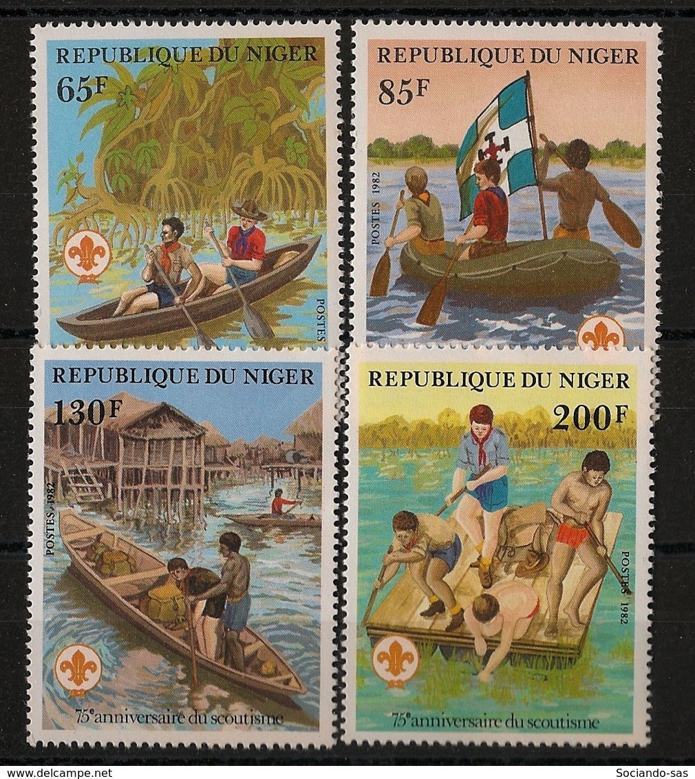 Niger - 1982 - N°Yv. 576 à 579 - Scoutisme / Scouting - Neuf Luxe ** / MNH / Postfrisch - Nuevos