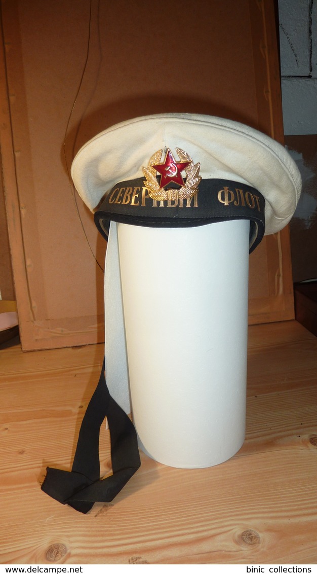 Lot De 4 Bachis Et 2 Couvres Bachis, 1 Casquette : Marine Nationale Sous-marin L'Artemis, Marines Russe, Japon, Belge - Uniformes