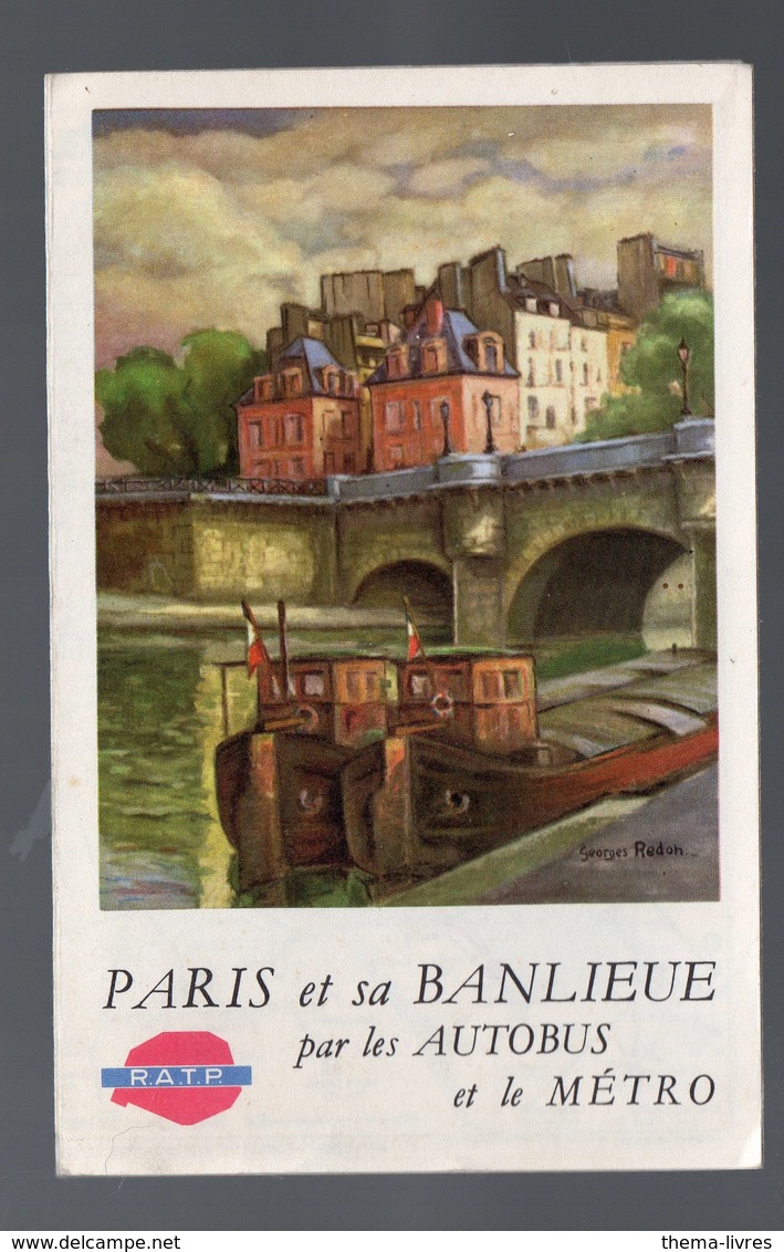 Paris Et Sa Banlieue Par Les Autobus Et Le Métro .cartes De 1959 (PPP18888) - Other & Unclassified
