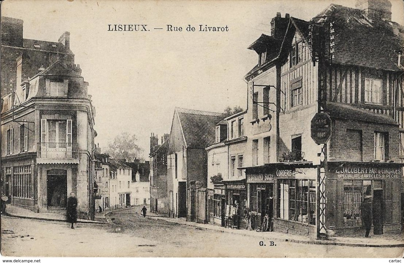 D14 - LISIEUX - RUE DE LIVAROT - Jacobert Fabt De Cordages Spécialité  D'articles De Pêche - E. Durand - Lisieux