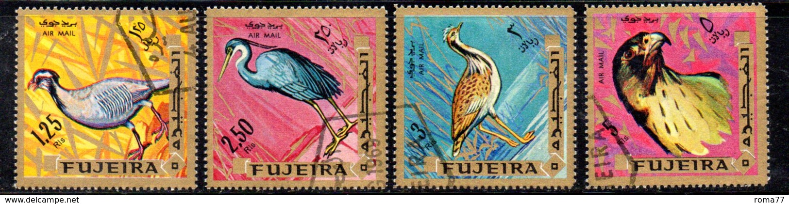 APR1533 - FUJEIRA 1969 , La Serie Usata A Tema UCCELLI   (2380A) . - Fujeira