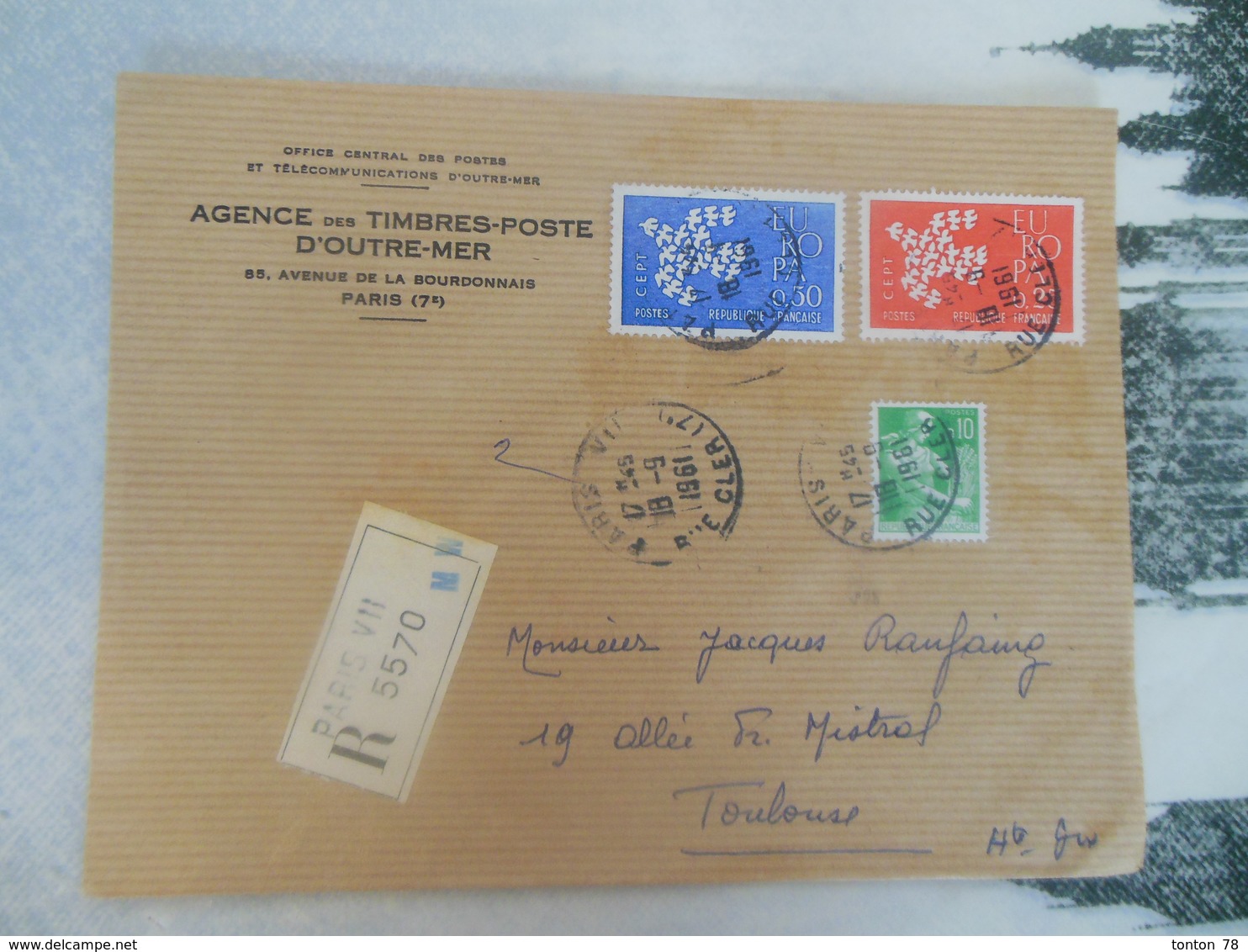 LETTRE RECOMMANDE DE FRANCE - 1961-....